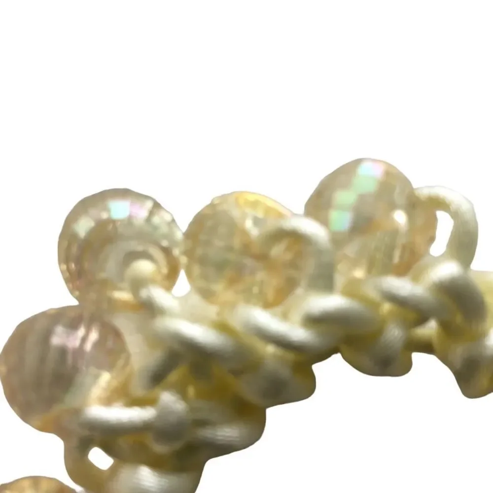 2 Scrunchies: Pink Apples and Yellow Balls that click against each other when in